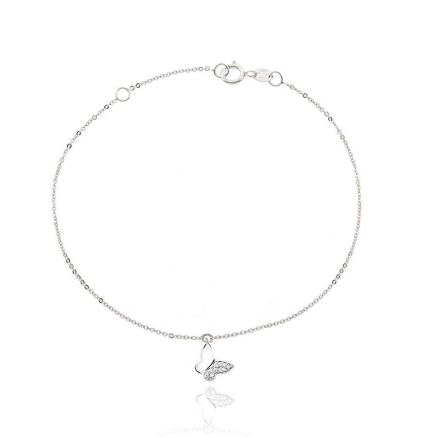 Gioielleria FACCO | Bracciale In Oro Bianco Simbolo Farfalla Ref. 764644