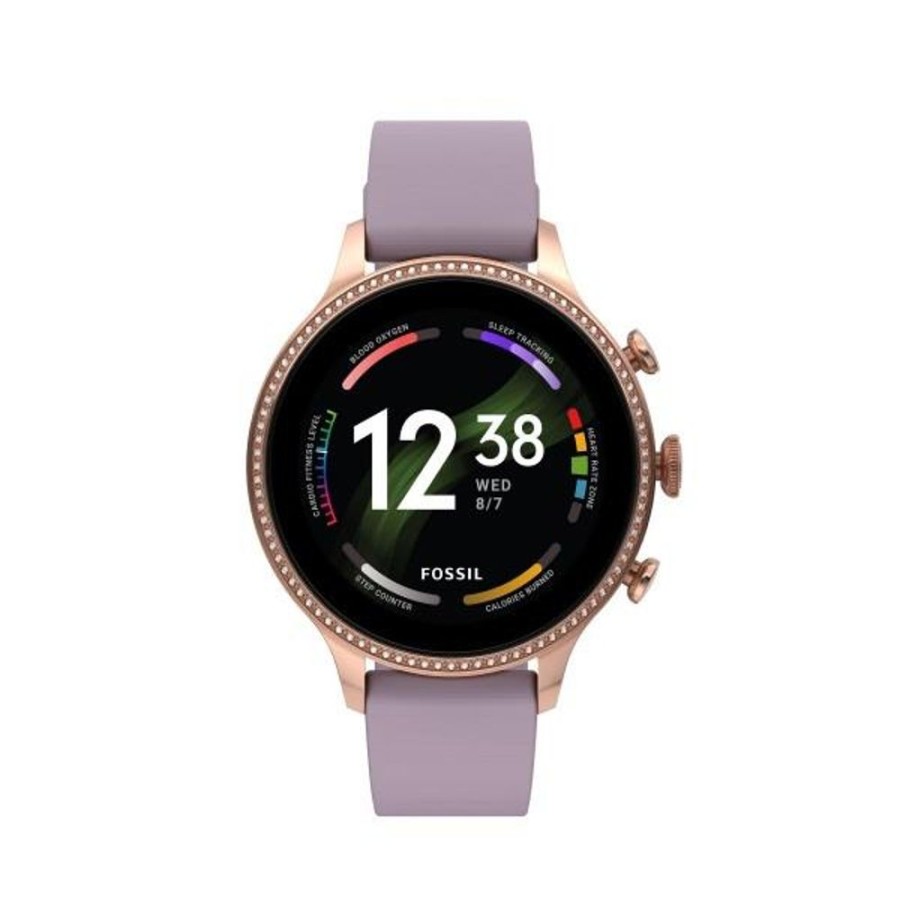 Orologi FOSSIL | Smartwatch Fossil Gen 6 Con Cinturino In Silicone Viola Ref. Ftw6080