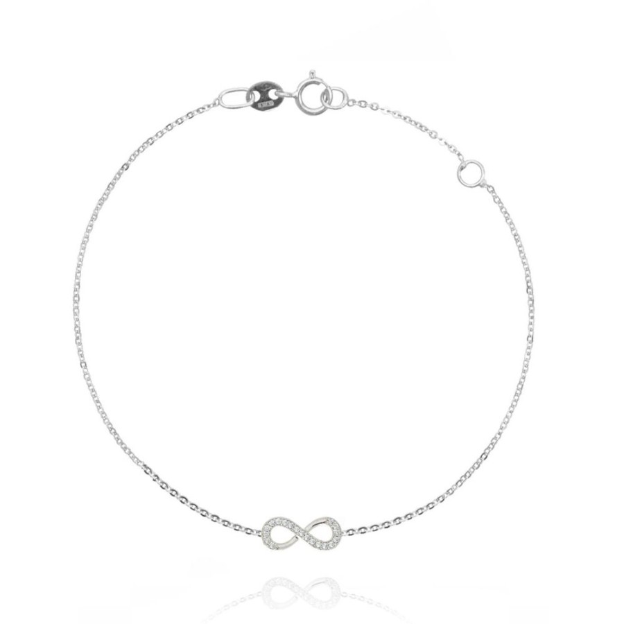 Gioielleria FACCO | Bracciale In Oro Bianco Simbolo Infinito Ref. 752954