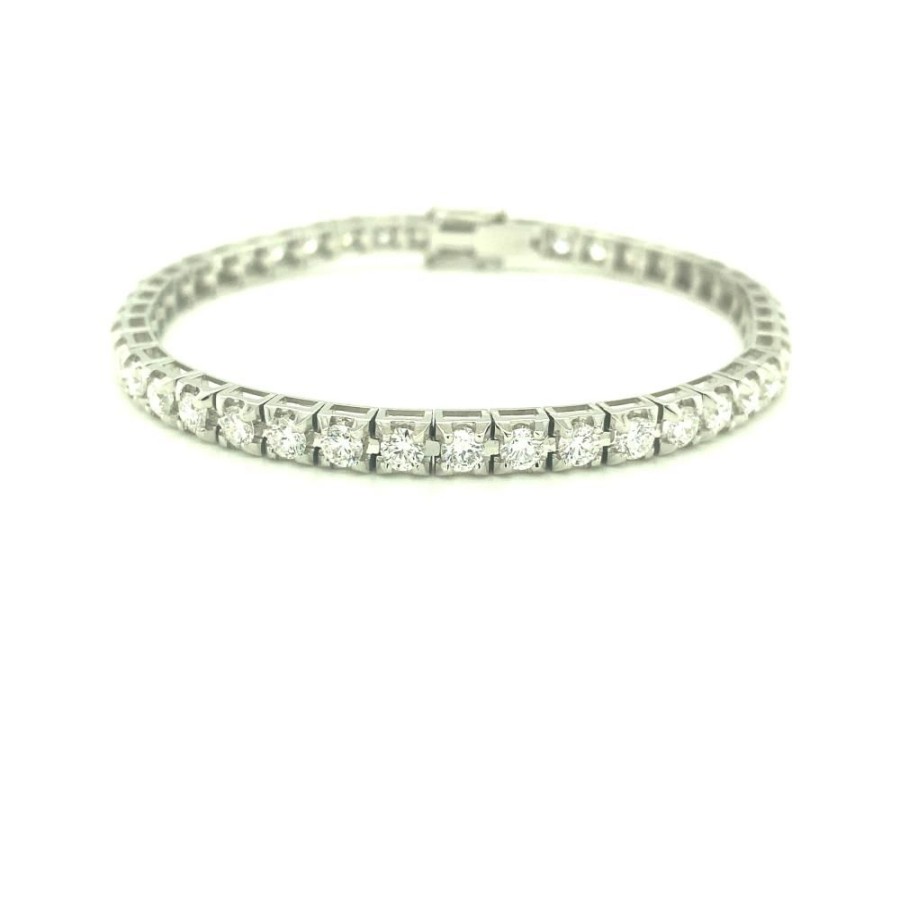 Gioielleria FIDELA | Bracciale Oro Bianco - Tennis Piramide Ref. 43045_Sole