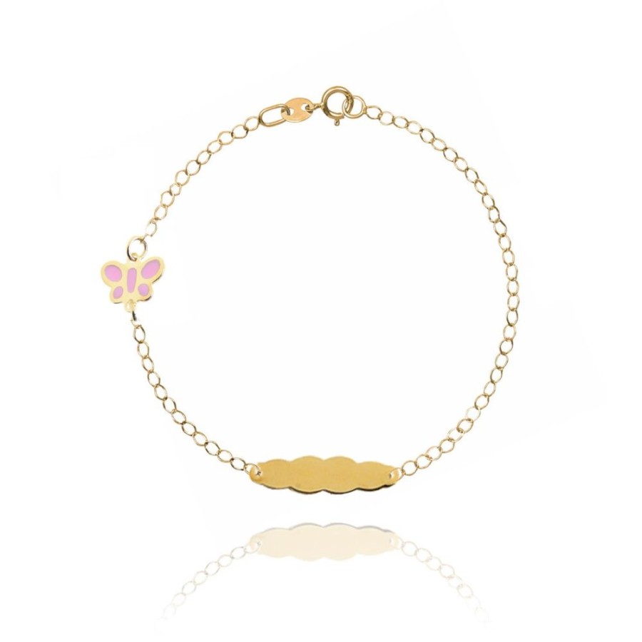 Gioielleria FACCO | Bracciale In Oro Giallo Simbolo Farfalla Ref. 766433