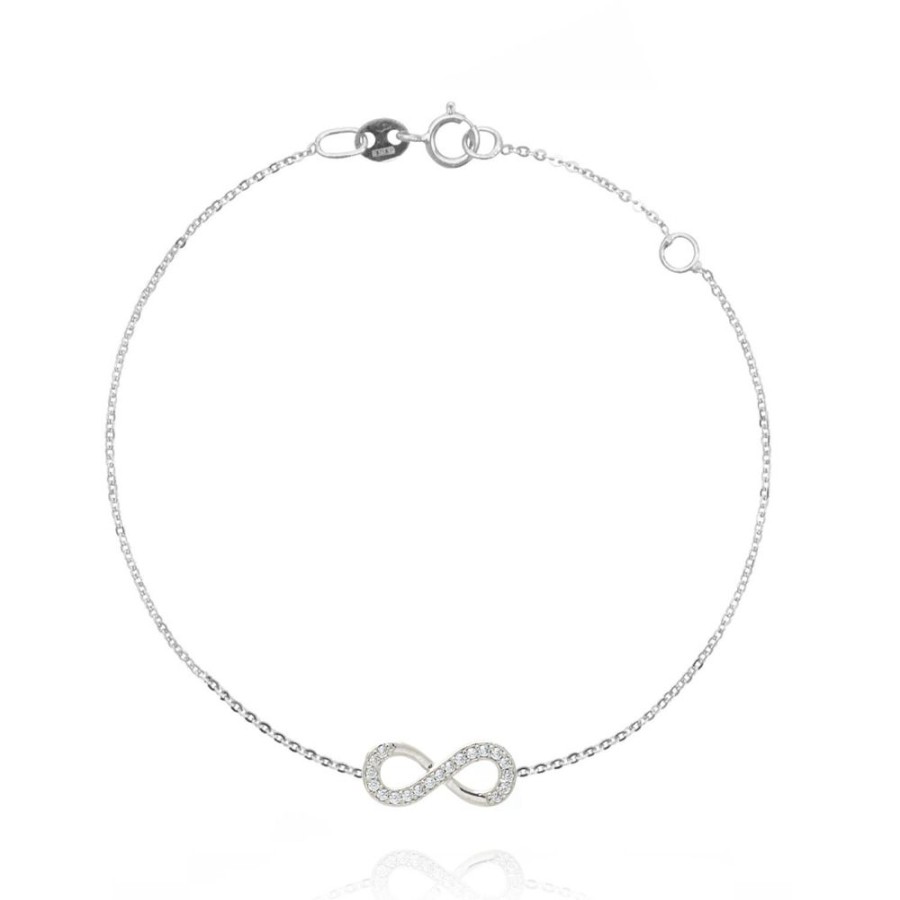 Gioielleria FACCO | Bracciale In Oro Bianco Simbolo Infinito Ref. 753808