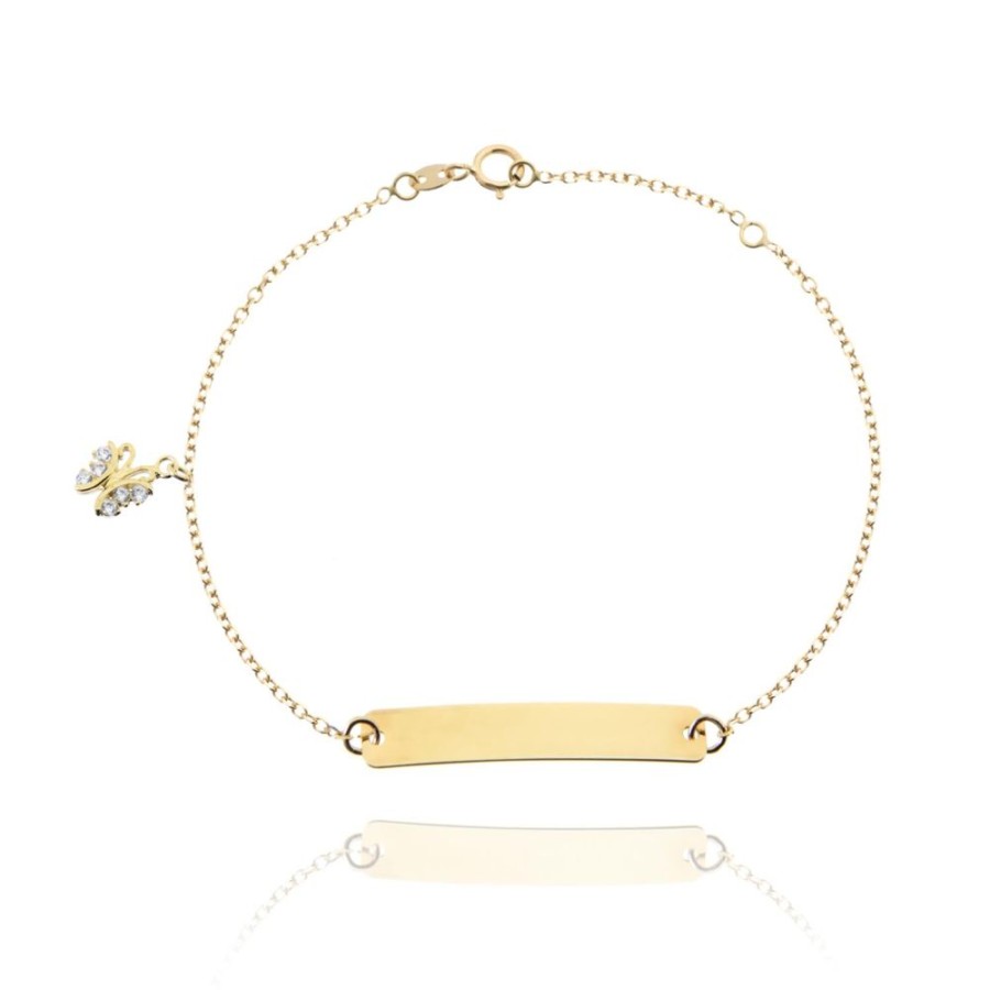 Gioielleria FACCO | Bracciale In Oro Giallo Simbolo Farfalla Ref. 766427