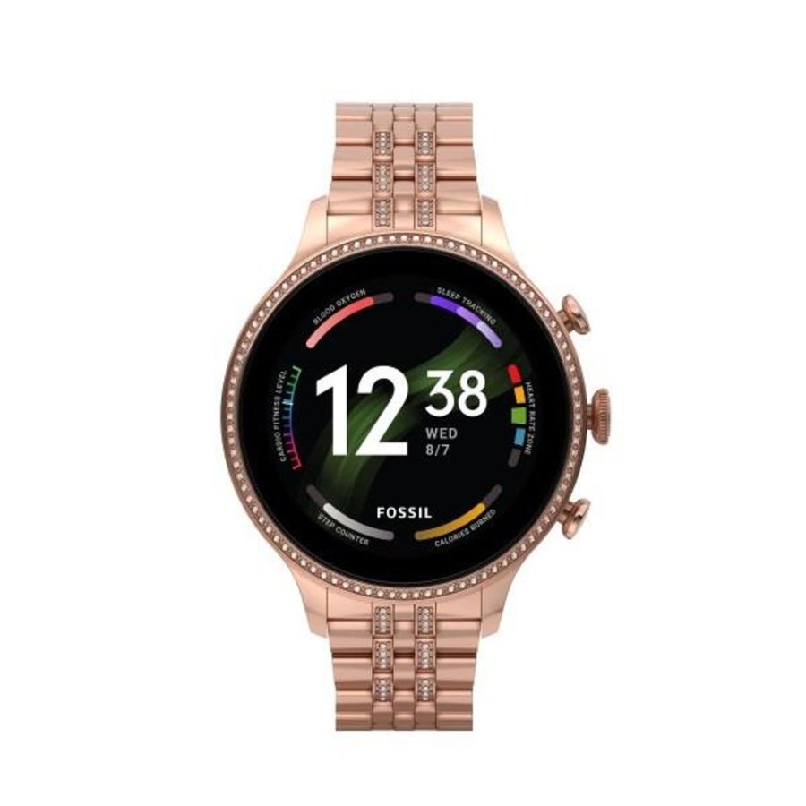 Orologi FOSSIL | Smartwatch Fossil Gen 6 Con Bracciale In Acciaio Color Oro Rosa Ref. Ftw6077