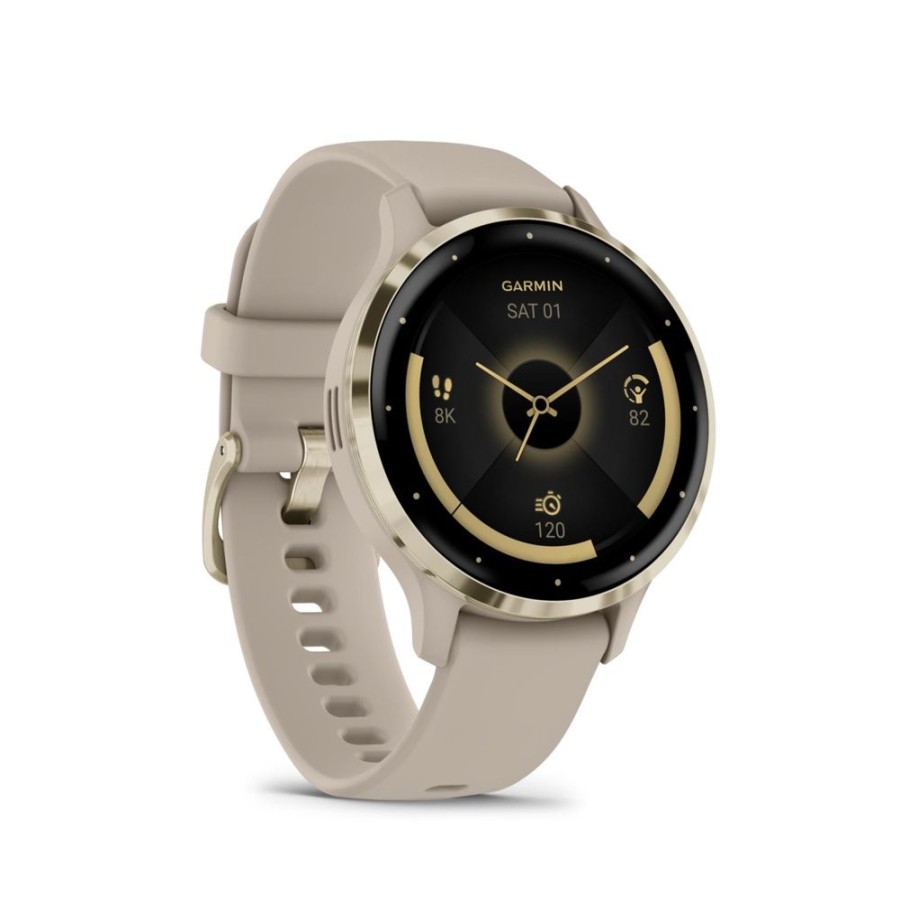 Orologi GARMIN | Garmin Venu® 3S French Gray & Soft Gold Con Cinturino In Silicone 41 Mm Ref. 010-02785-02