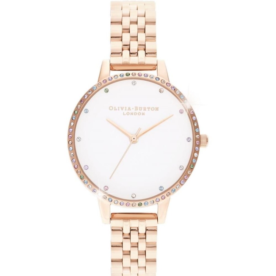 Orologi OLIVIA BURTON | Orologio Olivia Burton - Rainbow Bezel & Rose Gold Bracelet Ref. Ob16Rb21