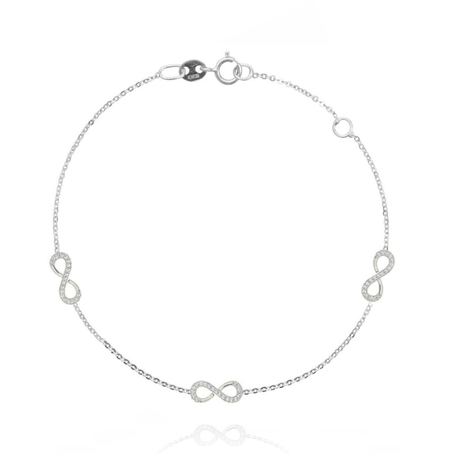 Gioielleria FACCO | Bracciale In Oro Bianco Simbolo Infinito Ref. 751895