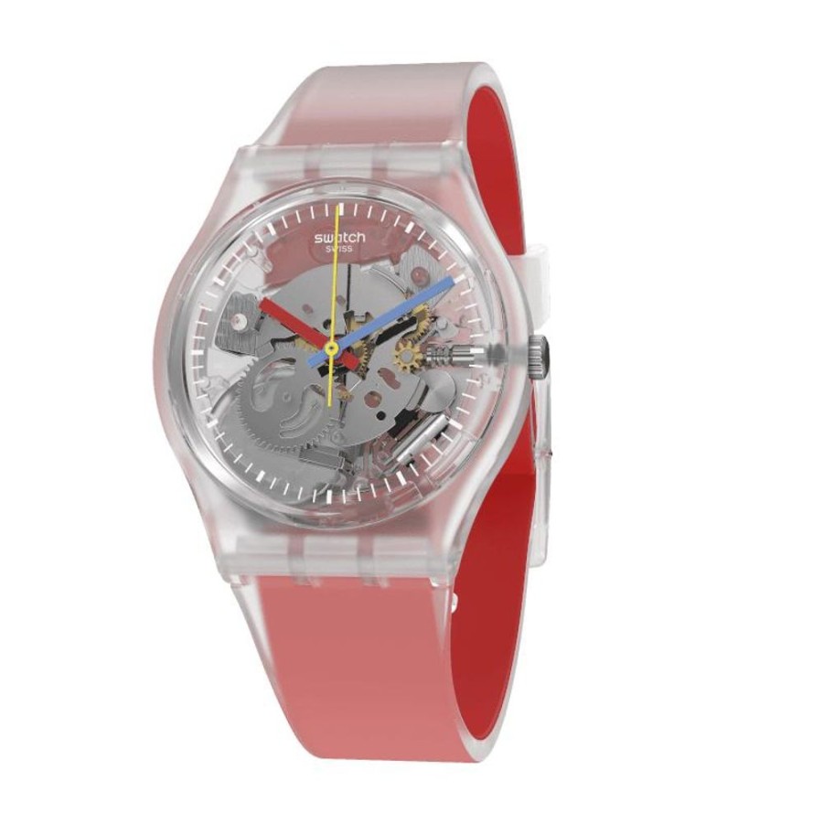 Orologi SWATCH | Orologio Swatch Clearly Red Striped Ref. Ge292