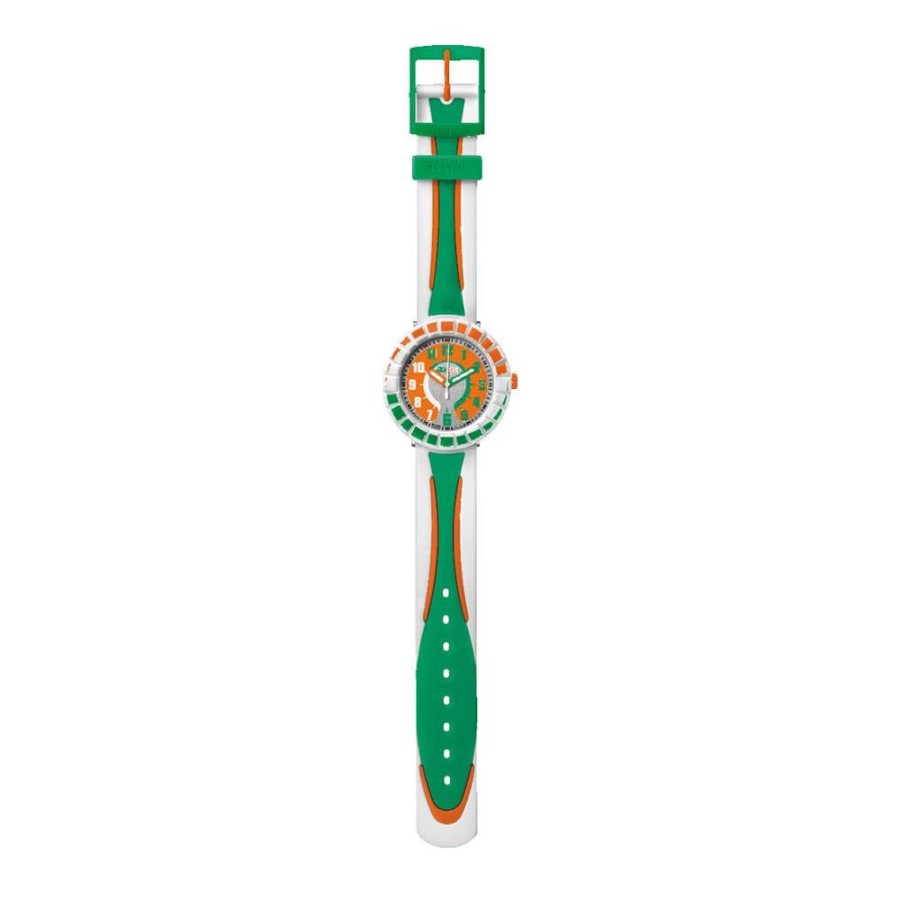 Orologi FLIK FLAK | Orologio Flik Flak - All Around Green & Orange Ref. Fcsp007