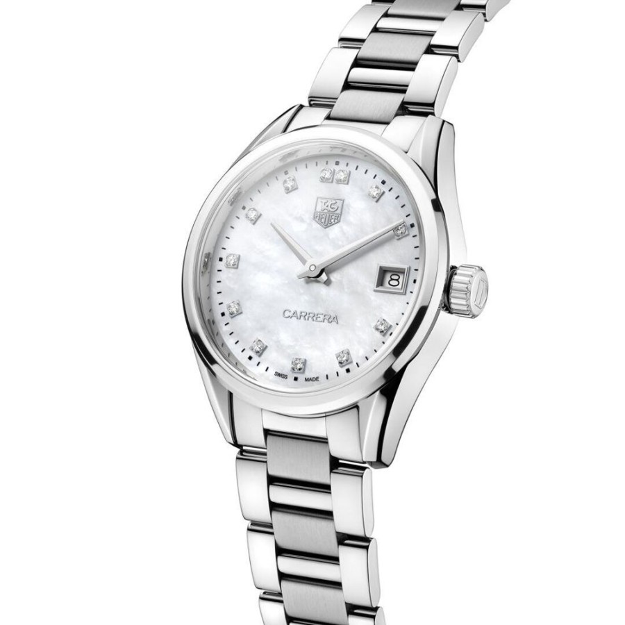 Orologi TAG HEUER | Orologio Tag Heuer Carrera Lady Madreperla Con Diamanti Ref. War1314.Ba0778