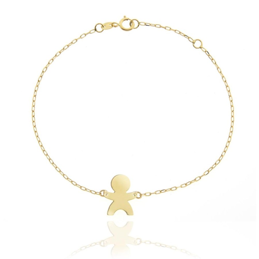 Gioielleria FACCO | Bracciale In Oro Giallo Simbolo Bimbo Ref. 766226