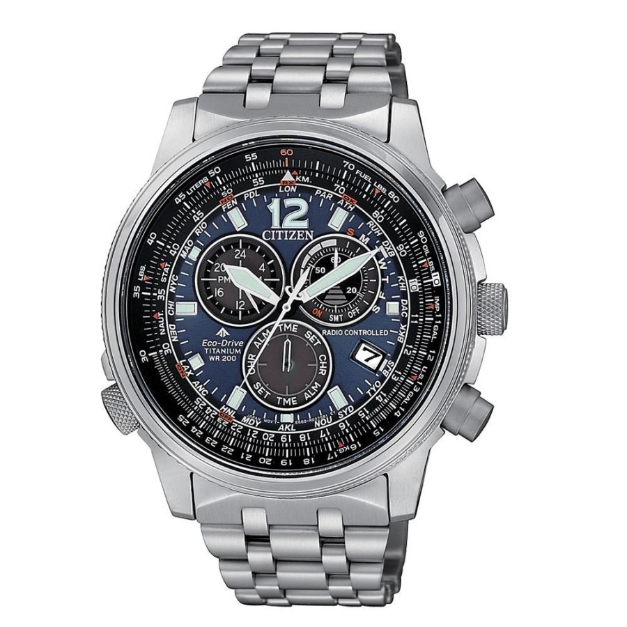 Orologi CITIZEN | Orologio Citizen - Crono Pilot Supertitanio Ref. Cb5850-80L