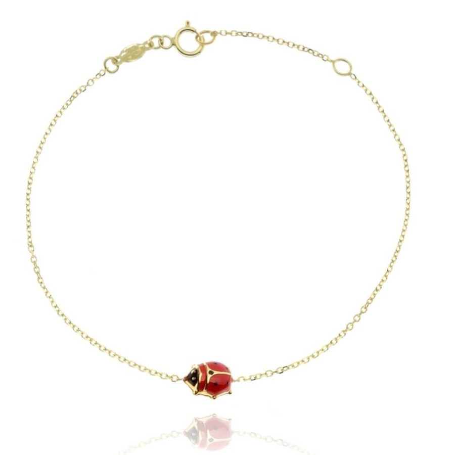 Gioielleria FACCO | Bracciale In Oro Giallo Simbolo Coccinella Ref. 764536