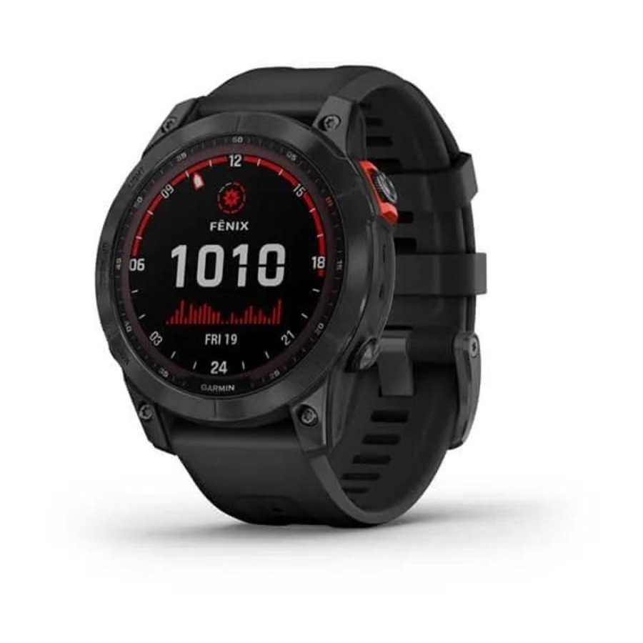 Orologi GARMIN | Orologio Garmin Fenix 7 – Solar Edition Slate Grey Con Cinturino Black Ref. 010-02540-11