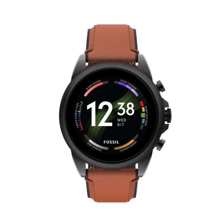 Orologi FOSSIL | Smartwatch Fossil Gen 6 Con Cinturino In Pelle Marrone Ref. Ftw4062