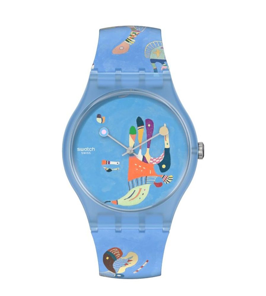 Orologi SWATCH | Orologio Swatch Blue Sky, By Vassily Kandinsky Ref. Suoz342