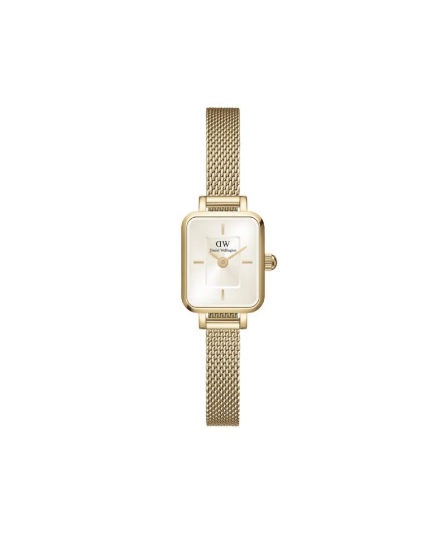 Orologi DANIEL WELLINGTON | Orologio Daniel Wellington Quadro Mini Evergold Champagne Ref. Dw00100656