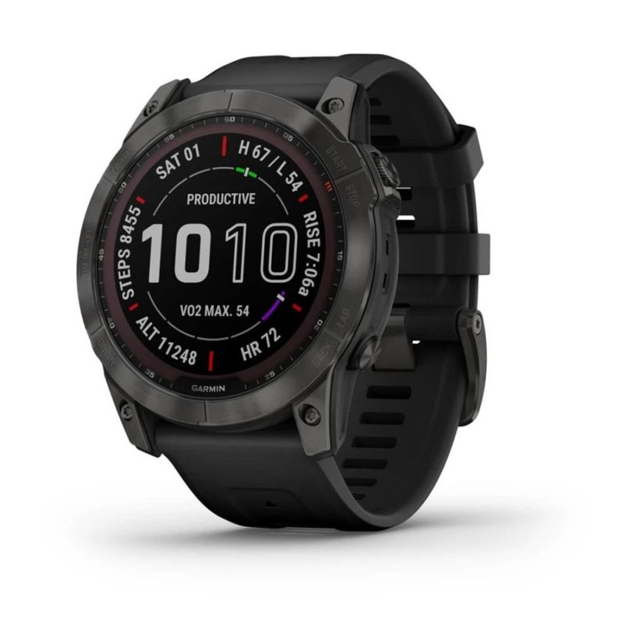 Orologi GARMIN | Orologio Garmin Fenix 7X – Sapphire Solar Edition Titanium Carbon Grey Ref. 010-02541-11