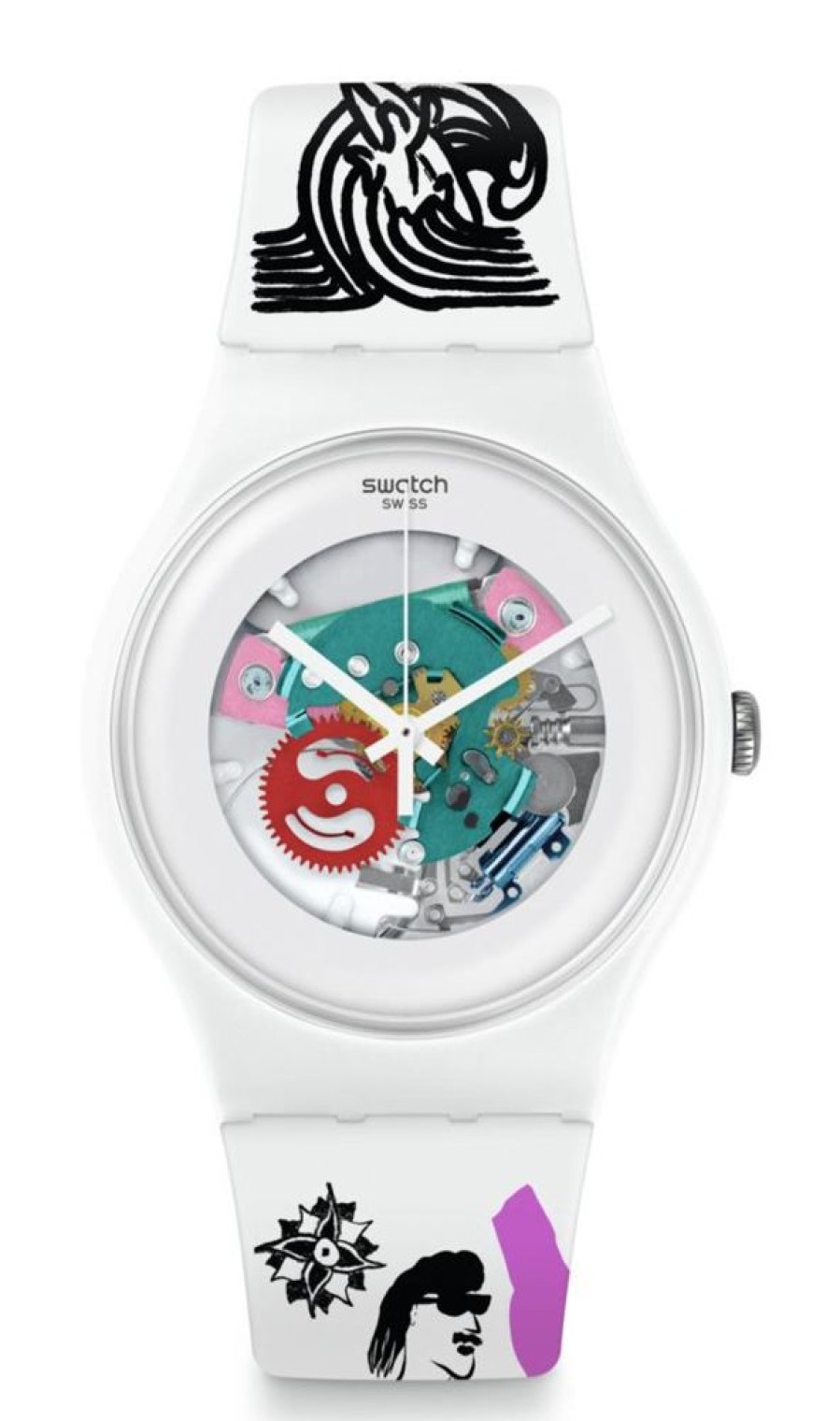 Orologi SWATCH | Orologio Swatch White Lacquered Ref. Suow100