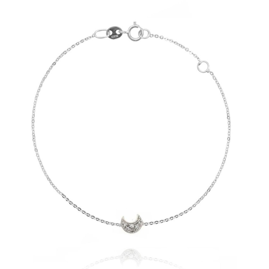 Gioielleria FACCO | Bracciale In Oro Bianco Simbolo Luna Ref. 765163