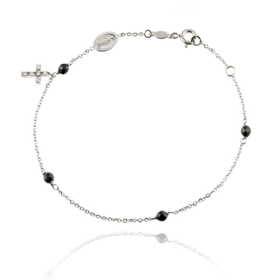 Gioielleria FACCO | Bracciale In Oro Bianco Con Croce Ref. 727584