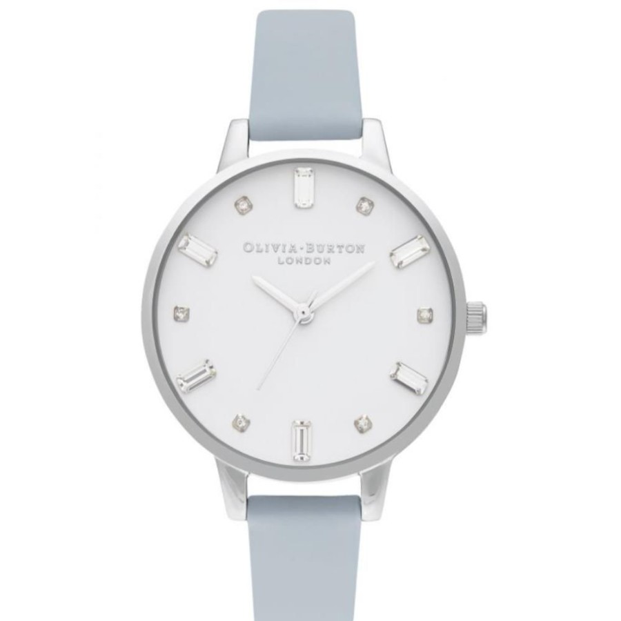 Orologi OLIVIA BURTON | Orologio Olivia Burton - Bejewelled Vegan Chalk Blue & Silver Ref. Ob16Bj01