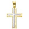 Gioielleria BARTOCCINI G | Croce In Oro Giallo E Bianco Ref. 242734