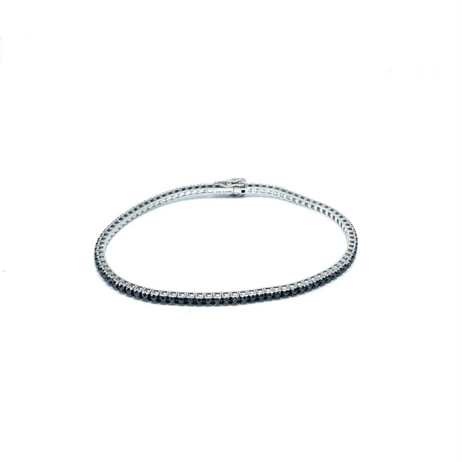 Gioielleria SALVINI | Bracciale Salvini - Tennis Con Diamanti Neri Ref. 20079860