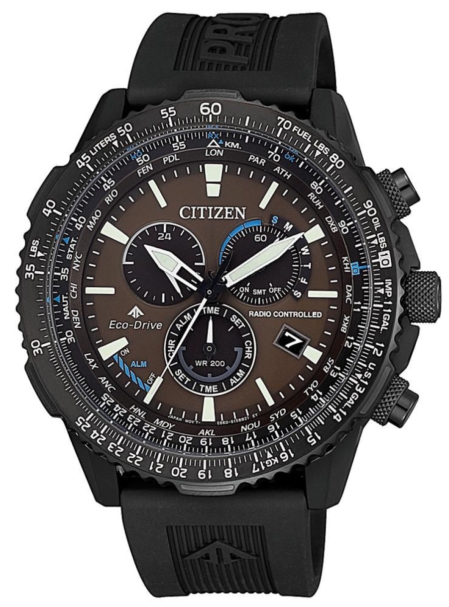 Orologi CITIZEN | Orologio Citizen - Crono Pilot Acciaio Ref. Cb5005-13X